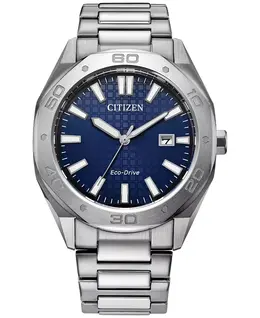 Мужские часы Eco-Drive Weekender с браслетом из нержавеющей стали, 41 мм Citizen 18925711