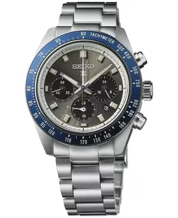 Мужские часы Prospex Speedtimer Solar Chronograph на стальном браслете, 41 мм Seiko 19528528