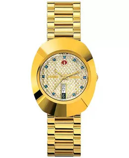 Мужские наручные часы Swiss Original DiaStar с браслетом из нержавеющей стали золотистого оттенка, 35 мм Rado 2651918