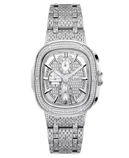 Мужские часы Heist Platinum Series Diamond Silver-Tone из нержавеющей стали, 47.5 мм JBW 22473062