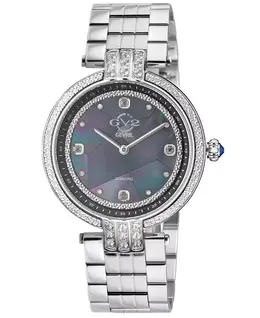 Женские часы Matera Swiss Quartz с серебристым корпусом из нержавеющей стали, 35 мм Gevril 16070156