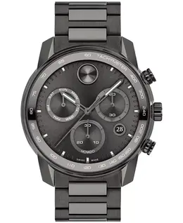 Мужские часы Bold Verso Gunmetal с браслетом из ионированного стального покрытия, 44 мм Movado 14552996