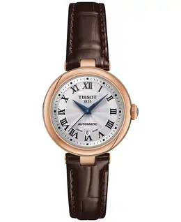 Женские часы Bellissima с коричневым кожаным ремешком и PVD-покрытием, 29 мм Tissot 13458679