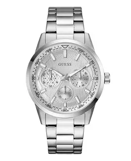 Мужские многофункциональные часы серебристого тона, 44mm Guess 23513215