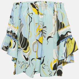 Emilio Pucci: Голубая блуза 