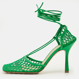 Bottega Veneta: Зелёные туфли  Stretch
