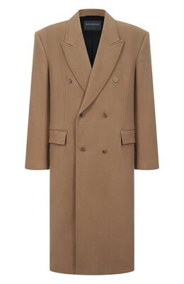 Balenciaga: Пальто из шерсти 