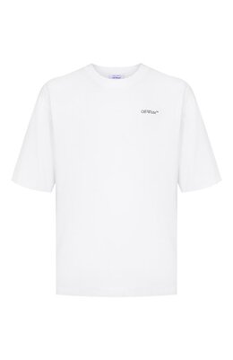 Off-White: Хлопковая футболка 