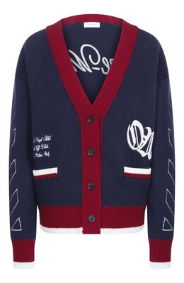 Off-White: Кардиган из шерсти 