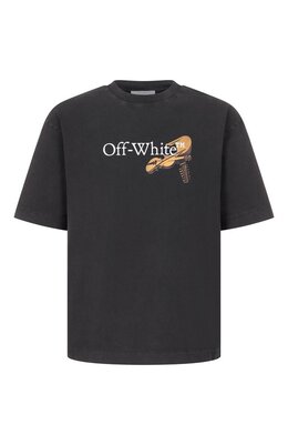 Off-White: Хлопковая футболка 