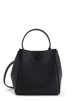 Tory Burch-Mcgraw Small Leather Bucket Bag-Donna 52365723763028