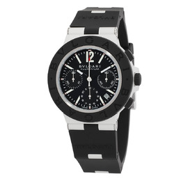 Bulgari Aluminium 41 Chronograph Automatic Black Dial Mens Watch 103868