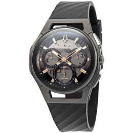 Bulova Curv Chronograph Dark Gray Dial Mens Watch 98a162