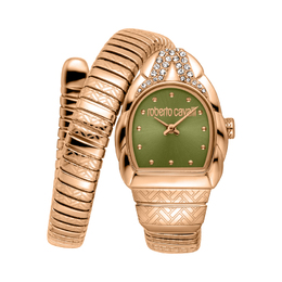 Roberto Cavalli Aurora Green Dial Ladies Watch rc5l133m0055