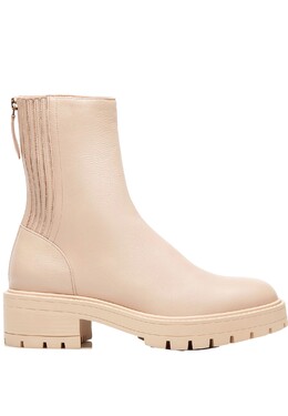 AQUAZZURA: Бежевые ботинки 