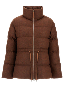 HERNO: Коричневый пуховик 