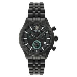 Versace Hellenyium Chronograph Quartz Black Dial Watch vecfa0624