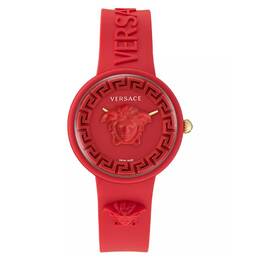 Versace Medusa Pop Quartz Red Dial Ladies Watch ve6g00723