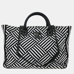 Chanel: Чёрная сумка-шоппер 