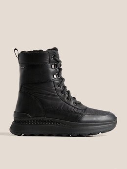 Geox: Чёрные ботинки 