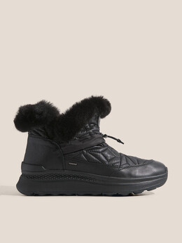 Geox: Чёрные ботинки 