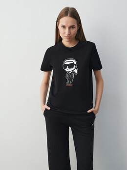 Karl Lagerfeld: Чёрная футболка 