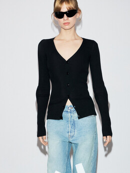 Mm6 Maison Margiela: Чёрный свитер 