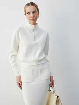 Guess: Белый свитер 