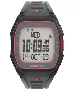 Часы унисекс Ironman T300 Digital, черный силиконовый ремешок, 42 мм Timex 18462511