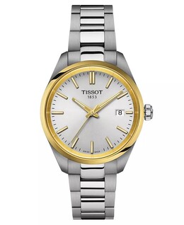 Часы унисекс Swiss PR 100 с браслетом из нержавеющей стали 34 мм Tissot 17737464