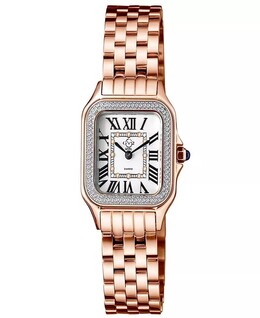 Женские часы Milan Swiss Quartz Rose из нержавеющей стали с браслетом 27,5 мм Gevril 14603713