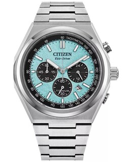 Eco-Drive Мужские часы с хронографом Zenshin Super Titanium с браслетом 43 мм Citizen 18925717
