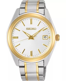 Мужские двухцветные часы-браслет из нержавеющей стали Essentials 40,2 мм Seiko 10515832