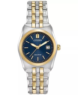 Женские двухцветные часы Eco-Drive с браслетом из нержавеющей стали, 28 мм EW2294-53L Citizen 2489209