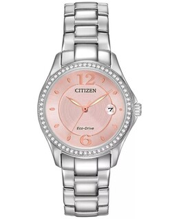 Женские часы Eco-Drive с браслетом из нержавеющей стали 29 мм FE1140-86X Citizen 2375845