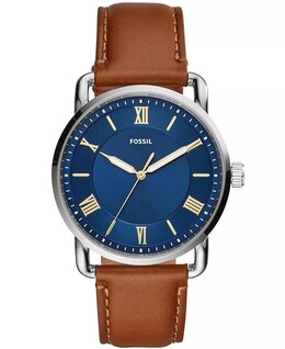 Мужские часы Copeland с коричневым кожаным ремешком, 42 мм Fossil 11131220