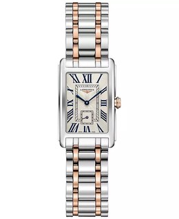 Женские швейцарские часы DolceVita из 18-каратного золота и нержавеющей стали с браслетом 20,5x32 мм Longines 4657128