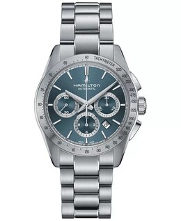 Мужские швейцарские автоматические часы с хронографом Jazzmaster Performer с браслетом из нержавеющей стали, 42 мм Hamilton 18187050