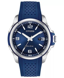 Мужские часы Drive From Citizen Eco-Drive, синий полиуретановый ремешок, 45 мм 5670910