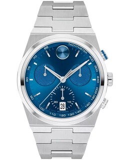 Мужские часы Bold Quest Swiss Quartz Chrono из нержавеющей стали 42 мм Movado 19356683