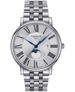 Мужские часы Carson Premium Gent Moonphase из нержавеющей стали с браслетом 40 мм Tissot 13458672