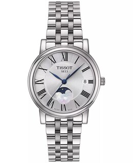 Женские часы Carson Premium Lady Moonphase с браслетом из нержавеющей стали, 32 мм Tissot 13458668