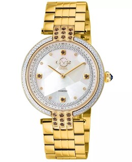 Женские часы Matera швейцарские кварцевые золотистые из нержавеющей стали 35 мм Gevril 16070162