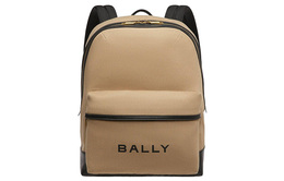 Рюкзак мужской бежевый из ткани с кожаной спинкой Bally 6304854