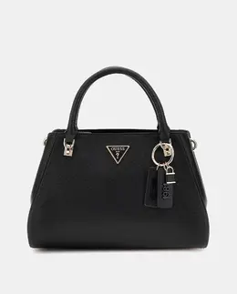 Сумка из сафьяновой кожи с длинной ручкой и съемной подвеской Guess, черный a53091423 | negro