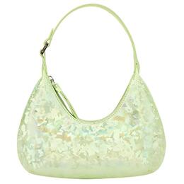 Сумка через плечо из кожи янтарной коровы в форме полумесяца, портативная клатч на одно плечо, обычная женская зелёная By Far 21pfbaspardholosma