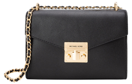 Кожаная сумка через плечо Rose черная Michael Kors 35s1gxol2l-001