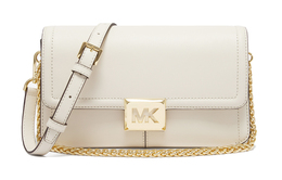 Соня Кожаная Сумка Багет Через Плечо Тубус Женская Молочный Белый Michael Kors 35f1g6sl3l-289