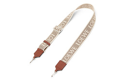 Сумка через плечо из ткани и кожи с аппликацией, ремешок, женская, светло-бежевый/коричневый Loewe c073t87x01-2491