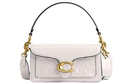 Сумка через плечо Tabby из белой лаковой кожи маленького размера Coach cm556-b4ha